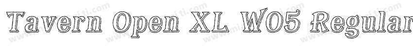 Tavern Open XL W05 Regular字体转换
